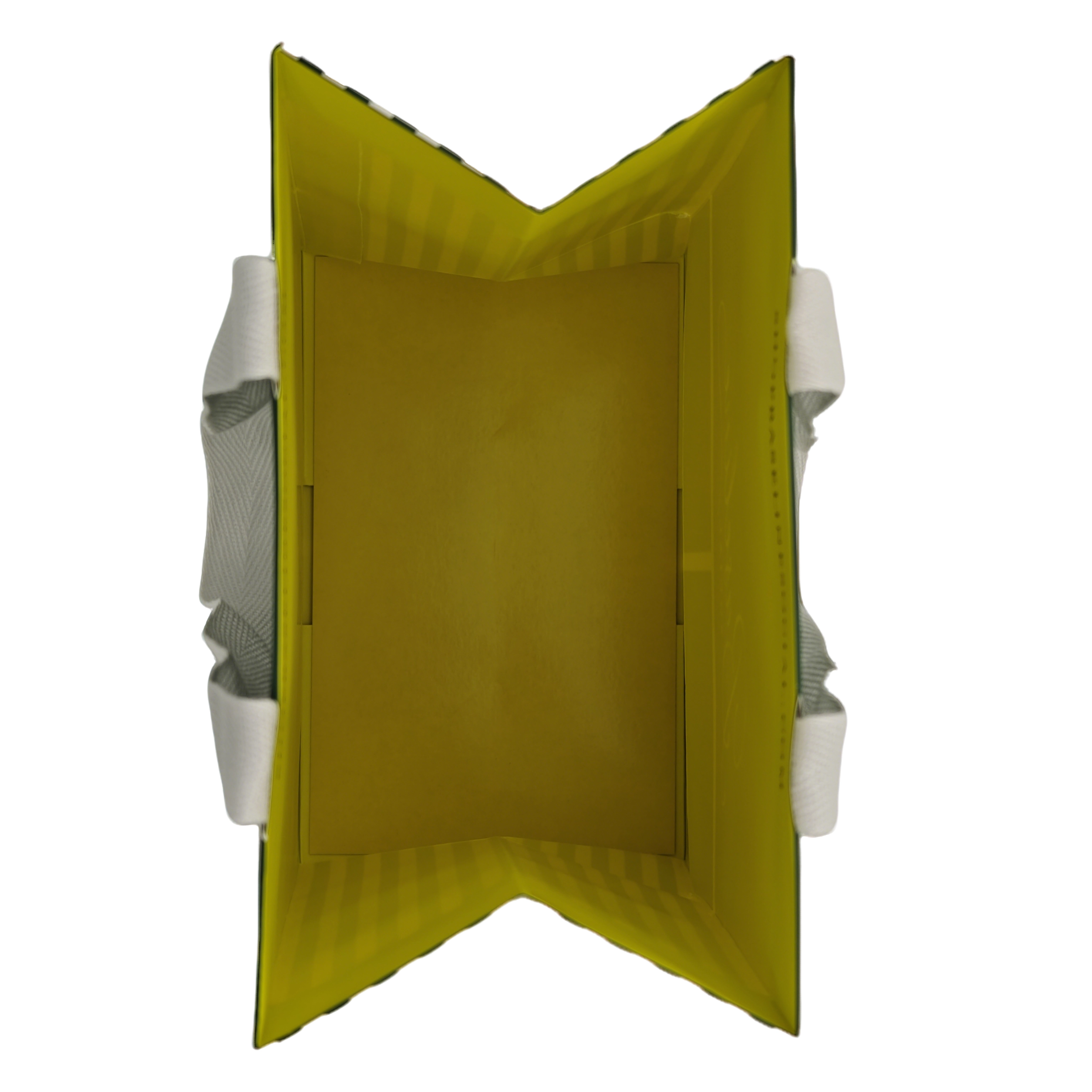 Bulk paper carry bag option with fabric handle customization